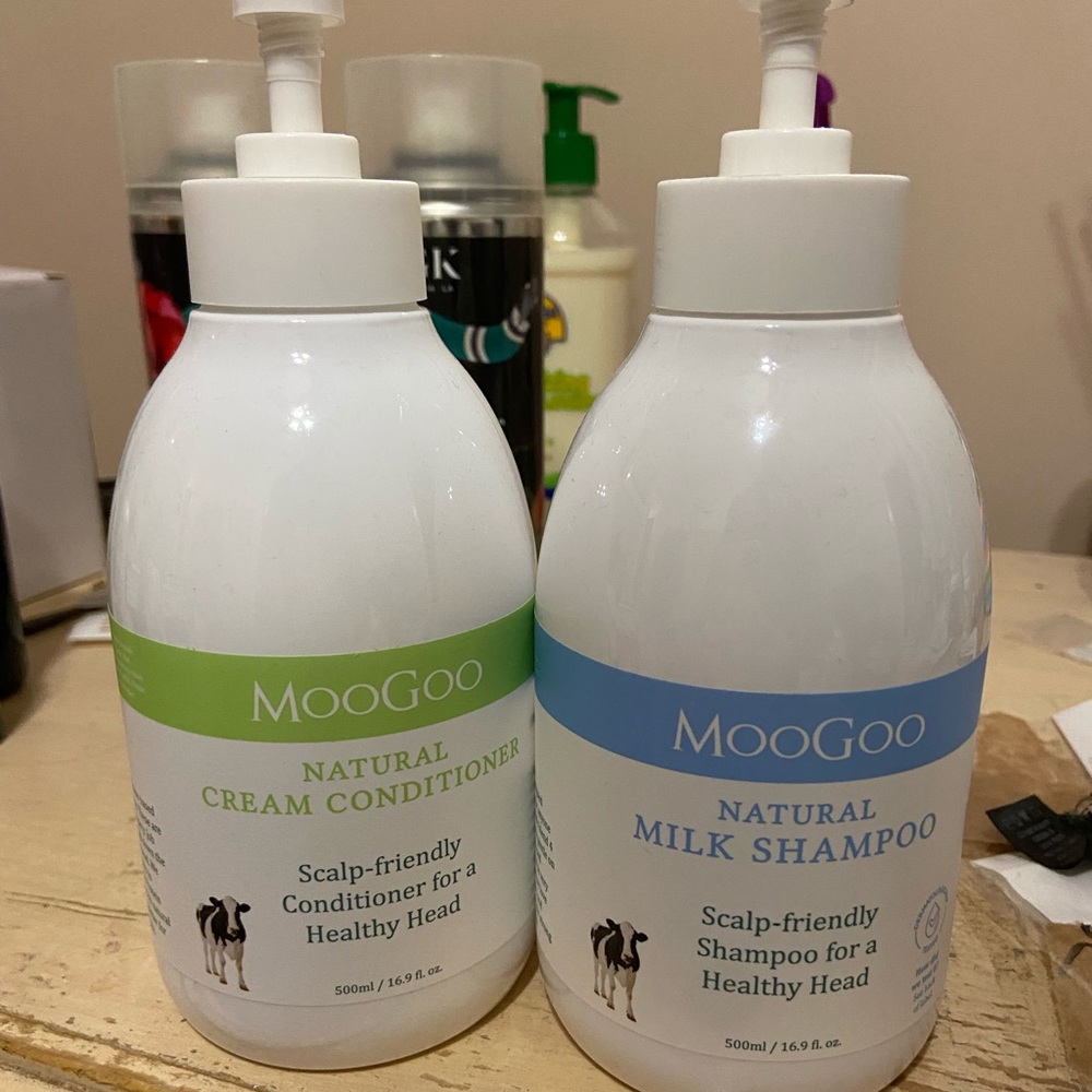 MooGoo shampoo and conditioner